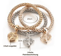 Tree of Life Bracelet Set (3-piece) - Liora-Round-State of Style