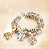 Tree of Life Bracelet Set (3-piece) - Liora-Round-State of Style