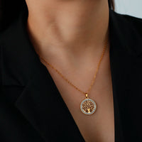 Tree of Life Pendant Necklace | Symbolic Jewellery for Women-Gold-State of Style