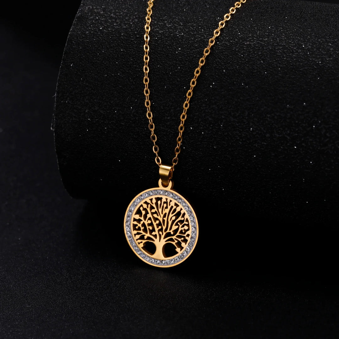 Tree of Life Pendant Necklace | Symbolic Jewellery for Women-Gold-State of Style