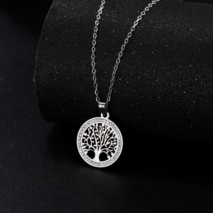 Tree of Life Pendant Necklace | Symbolic Jewellery for Women-Silver-State of Style