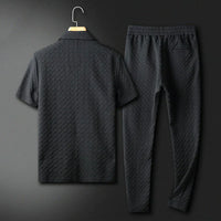 Trendy and comfortable business summer set for men – Timothy-Light green-S-State of Style