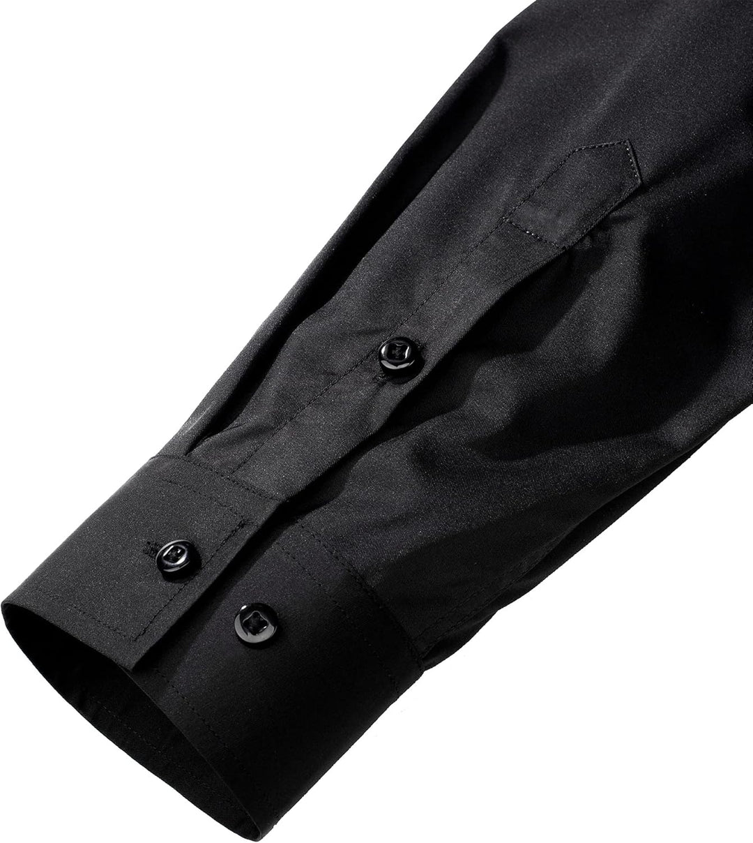 Trendy Anti-Crease Shirt for Men - Tom-Black-S-State of Style