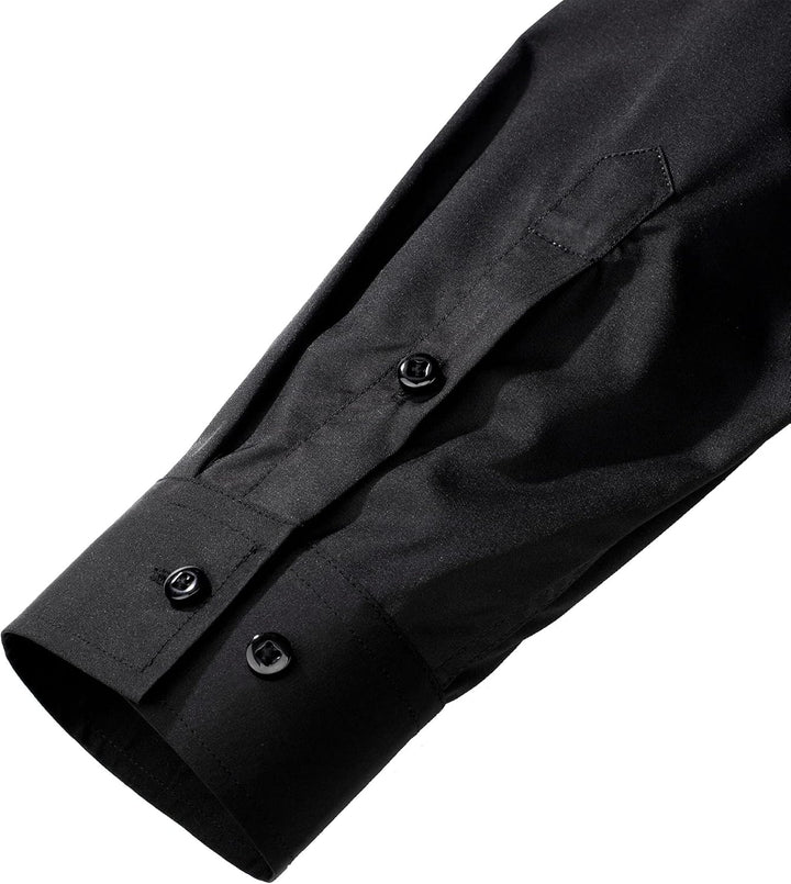 Trendy Anti-Crease Shirt for Men - Tom-Black-S-State of Style