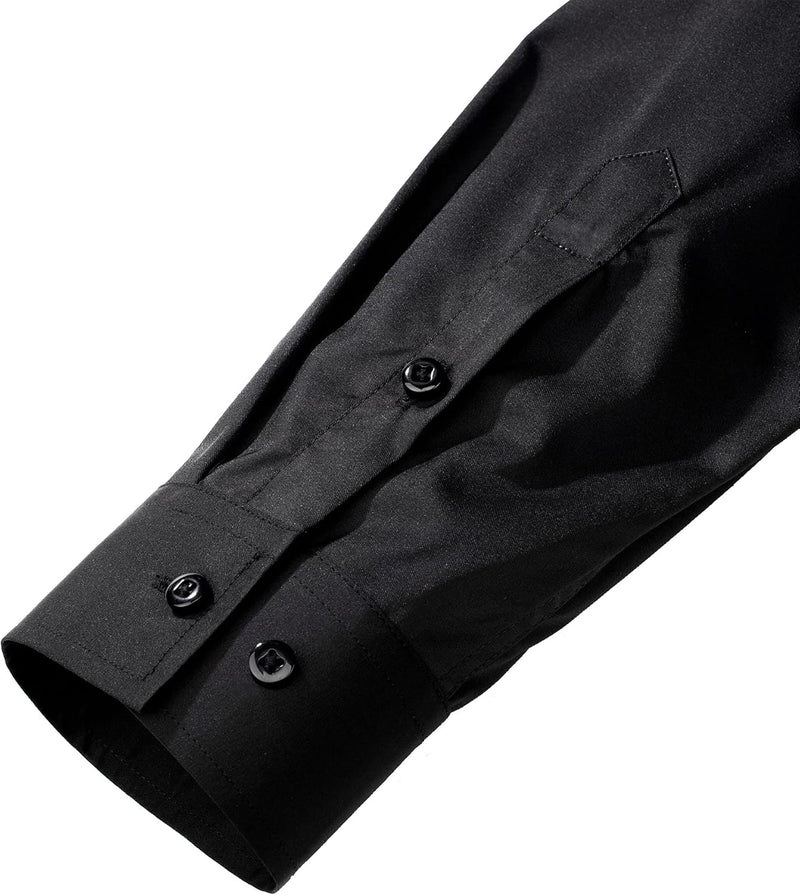 Trendy Anti-Crease Shirt for Men - Tom-Black-S-State of Style