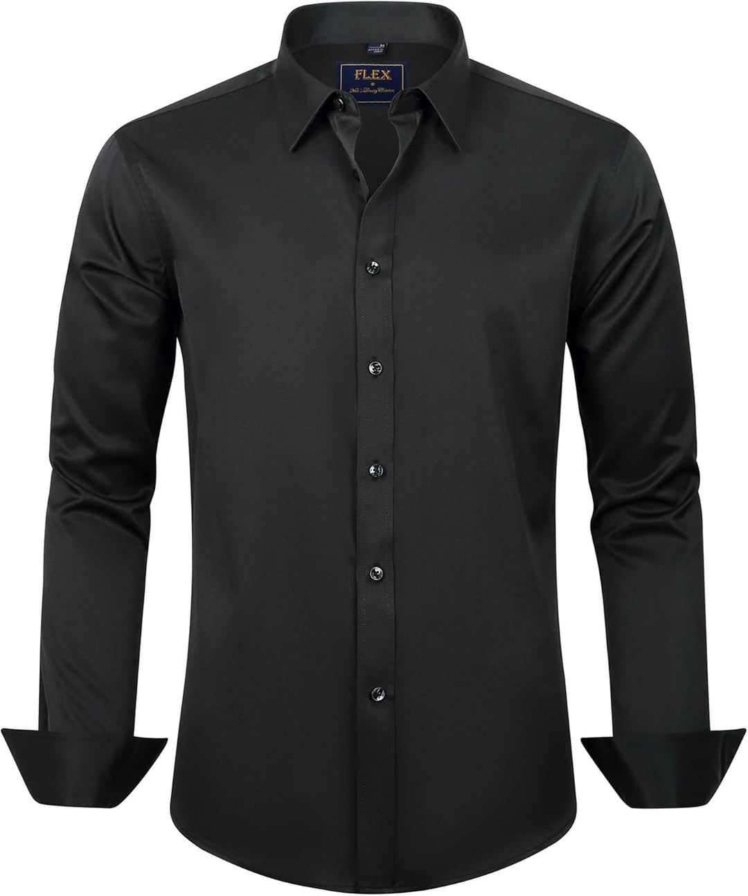 Trendy Anti-Crease Shirt for Men - Tom-Black-S-State of Style