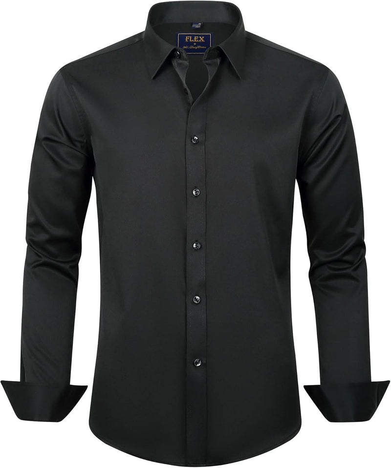 Trendy Anti-Crease Shirt for Men - Tom-Black-S-State of Style