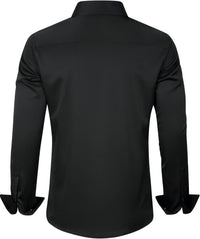Trendy Anti-Crease Shirt for Men - Tom-Black-S-State of Style