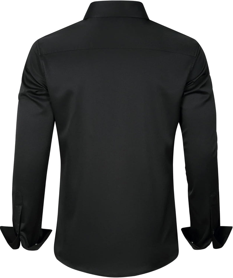 Trendy Anti-Crease Shirt for Men - Tom-Black-S-State of Style