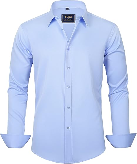 Trendy Anti-Crease Shirt for Men - Tom-Blue-S-State of Style