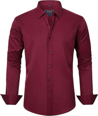 Trendy Anti-Crease Shirt for Men - Tom-Bordeaux red-S-State of Style