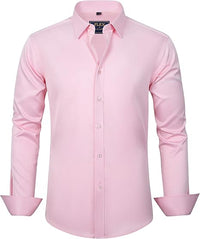 Trendy Anti-Crease Shirt for Men - Tom-Pink-S-State of Style