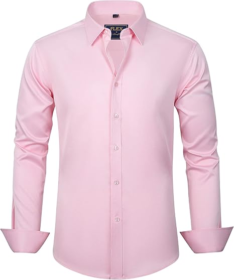 Trendy Anti-Crease Shirt for Men - Tom-Pink-S-State of Style