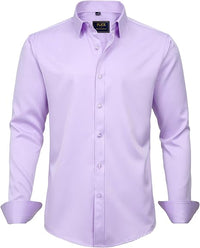 Trendy Anti-Crease Shirt for Men - Tom-Purple-S-State of Style