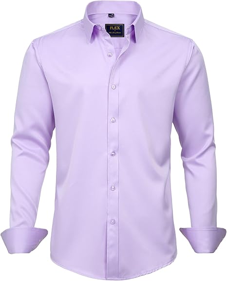 Trendy Anti-Crease Shirt for Men - Tom-Purple-S-State of Style