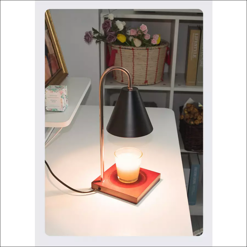 Trendy Atmospheric Candle Warmer Lamp - Sophia-Black-State of Style