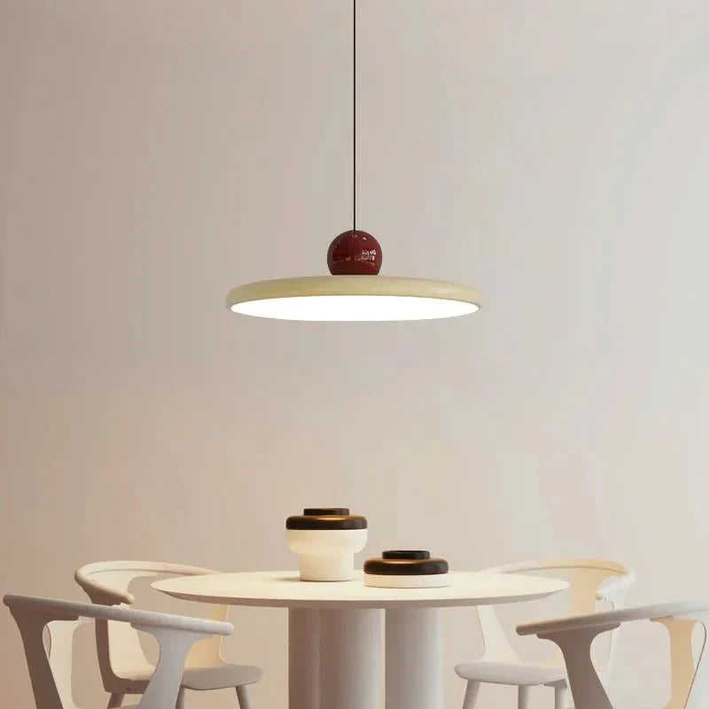 Trendy Bauhaus Glass Pendant Lamp - LunaBau-30cm-Beige-State of Style