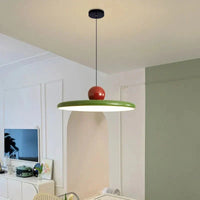 Trendy Bauhaus Glass Pendant Lamp - LunaBau-30cm-Red-State of Style