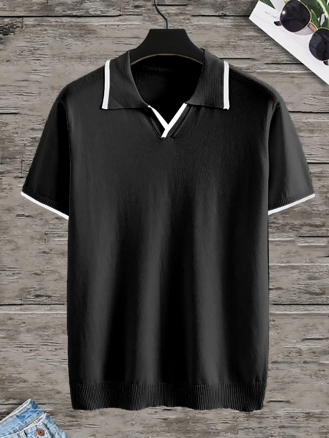 Trendy Black Men's Polo - Rafael-S-State of Style