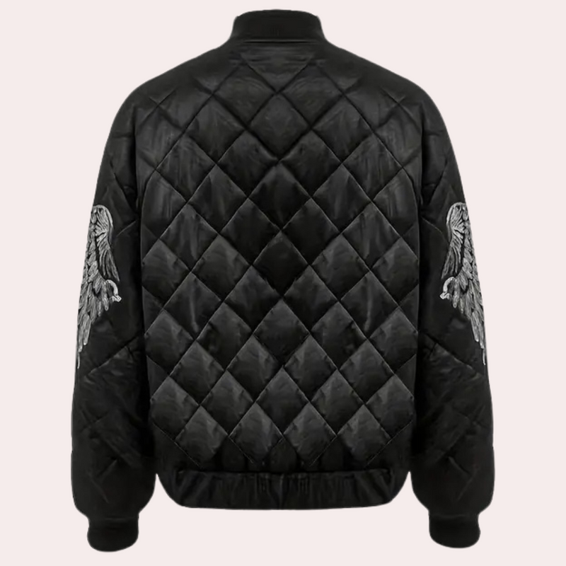 Trendy Black Women's Bomber Jacket with Zip - Rivka-XS-State of Style