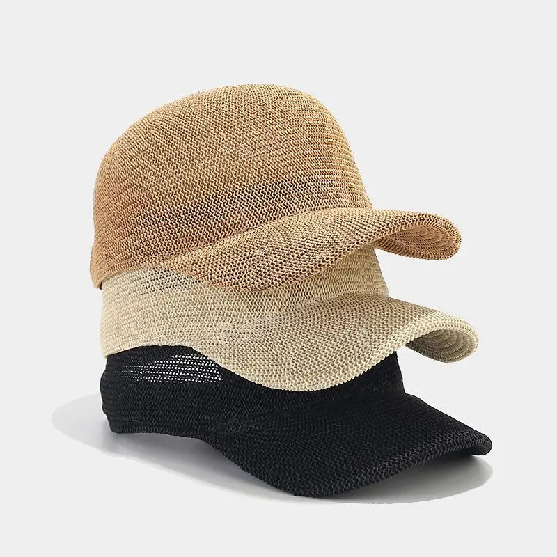 Trendy braided sun hat with wide brim - SunWeave Style-Beige-State of Style