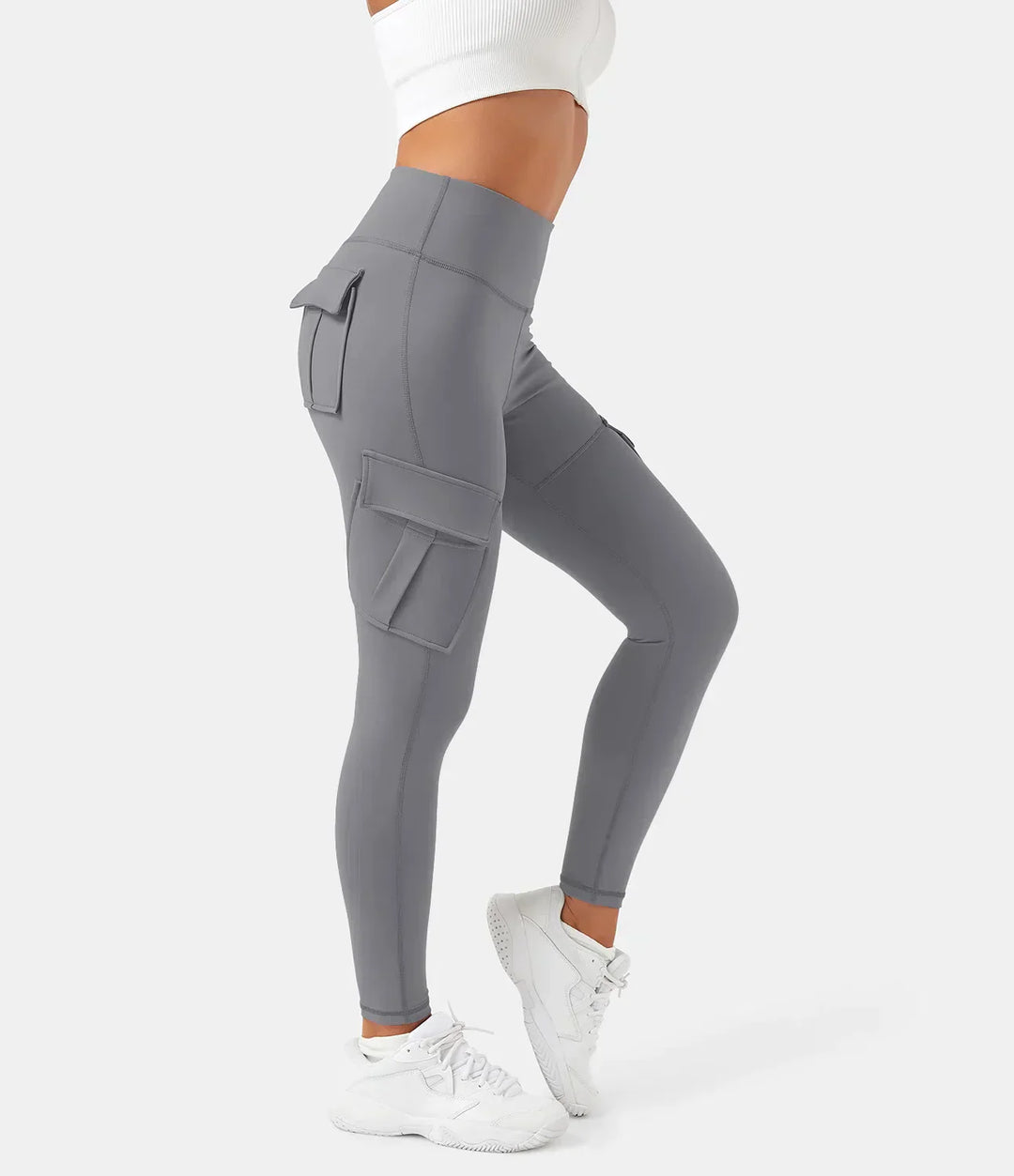 Trendy Cargo Legging - Aurora-Grijs-XS-State of Style