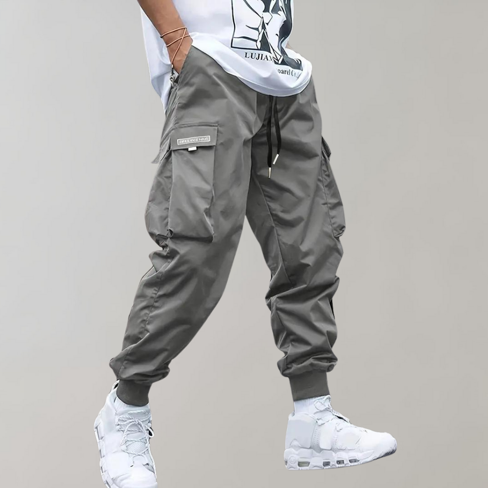 Trendy Casual Cargo Trousers - Joris-Grey-S-State of Style