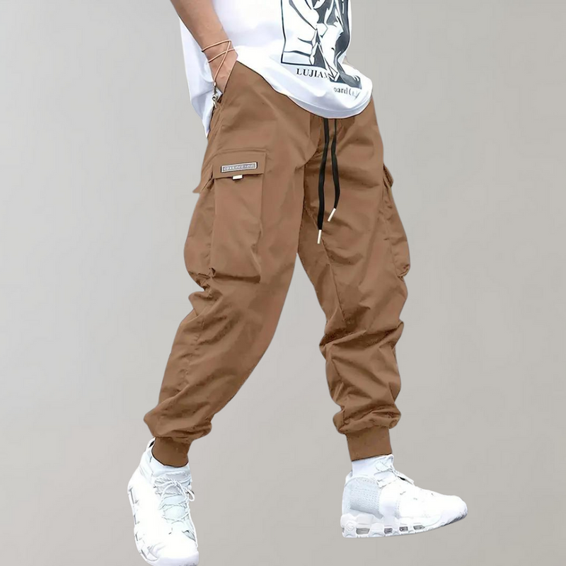 Trendy Casual Cargo Trousers - Joris-Khaki-S-State of Style