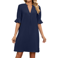 Trendy Casual Dress - Isadora-Light Blue-S-State of Style