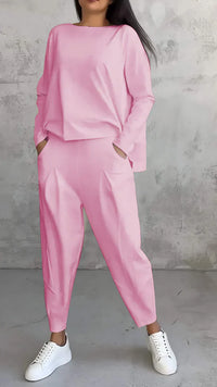 Trendy Casual Women's Clothing Set - Brooklyn-Pink-S-State of Style