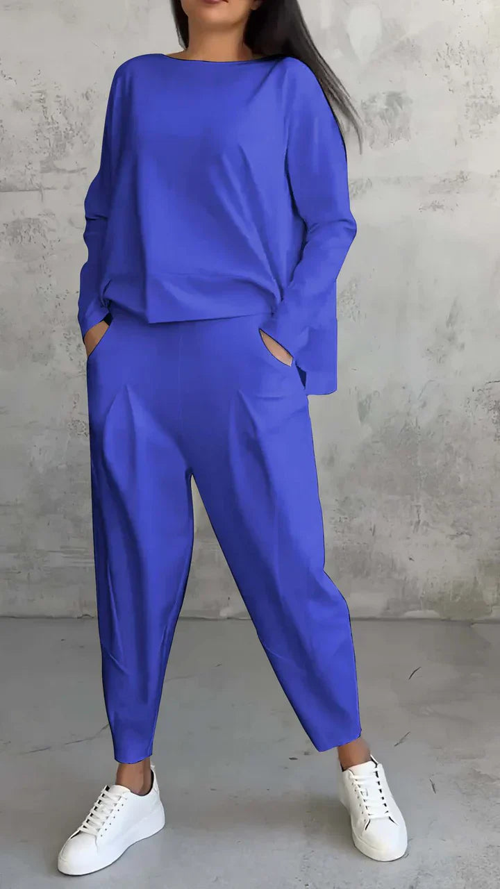 Trendy Casual Women's Outfit Set - Brooklyn-Blue-S-State of Style