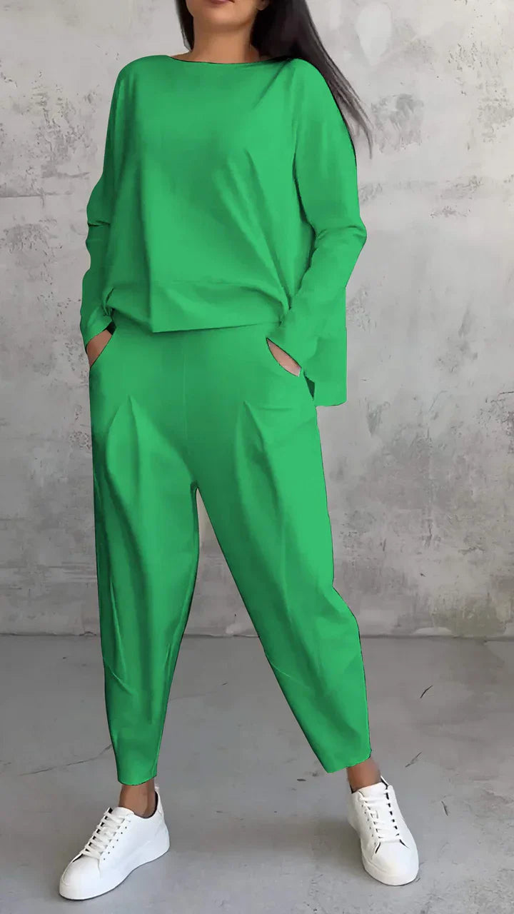 Trendy Casual Women's Outfit Set - Brooklyn-Green-S-State of Style