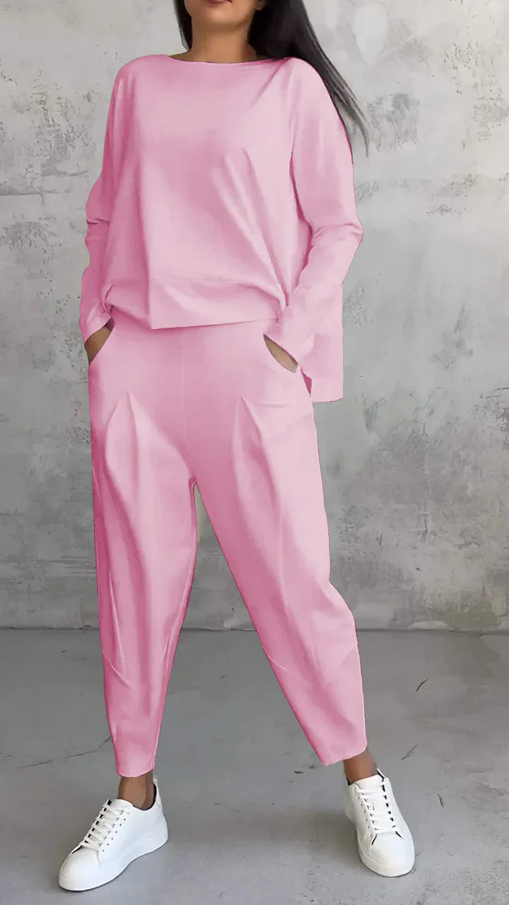 Trendy Casual Women's Outfit Set - Brooklyn-Pink-S-State of Style