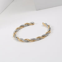 Trendy Charm Twist Bracelets | Fashionable Cuff Jewellery-Gold-State of Style