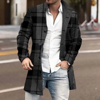 Trendy Classic Men's Coat - Matthis-Black-S-State of Style
