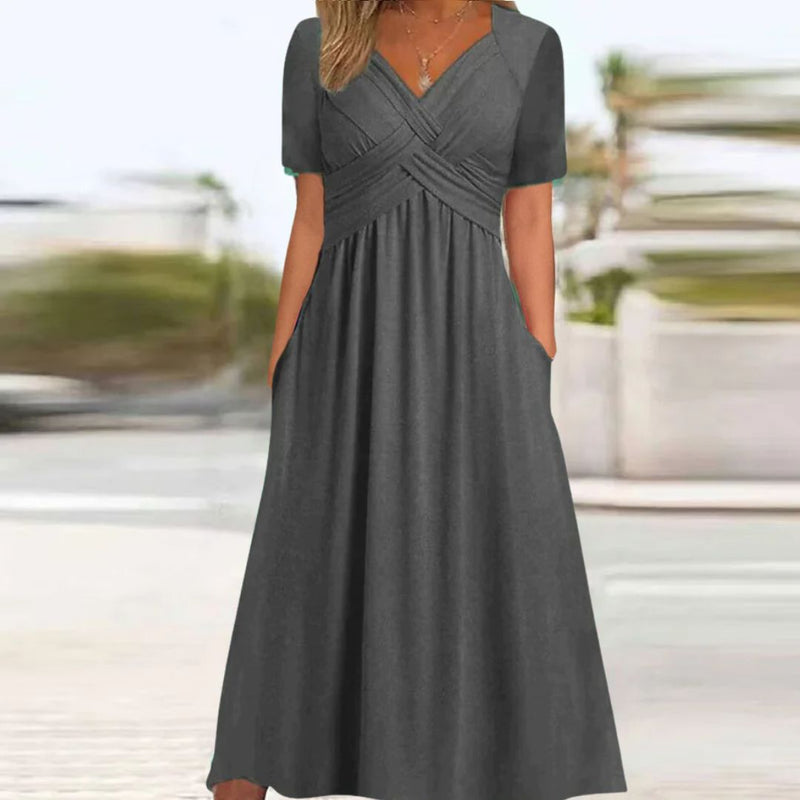 Trendy Comfortable Jamie Dress | Perfect for Any Occasion-Gray-S-State of Style