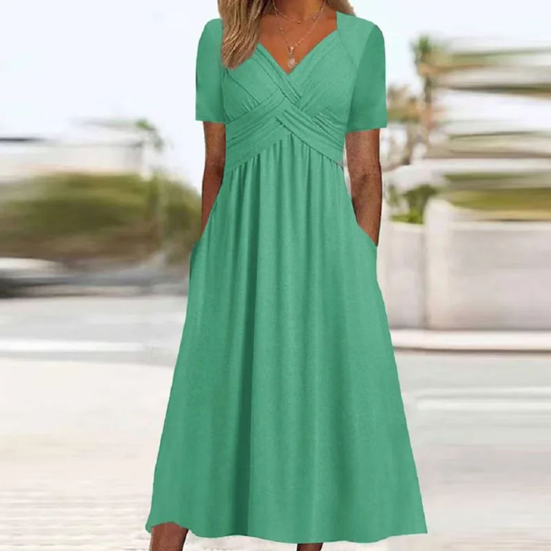 Trendy Comfortable Jamie Dress | Perfect for Any Occasion-Green-S-State of Style