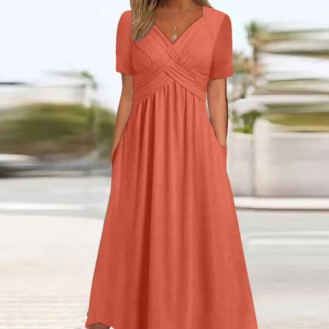 Trendy Comfortable Jamie Dress | Perfect for Any Occasion-Orange-S-State of Style
