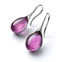Trendy Crystal Drop Earrings - Celestina-Purple-State of Style