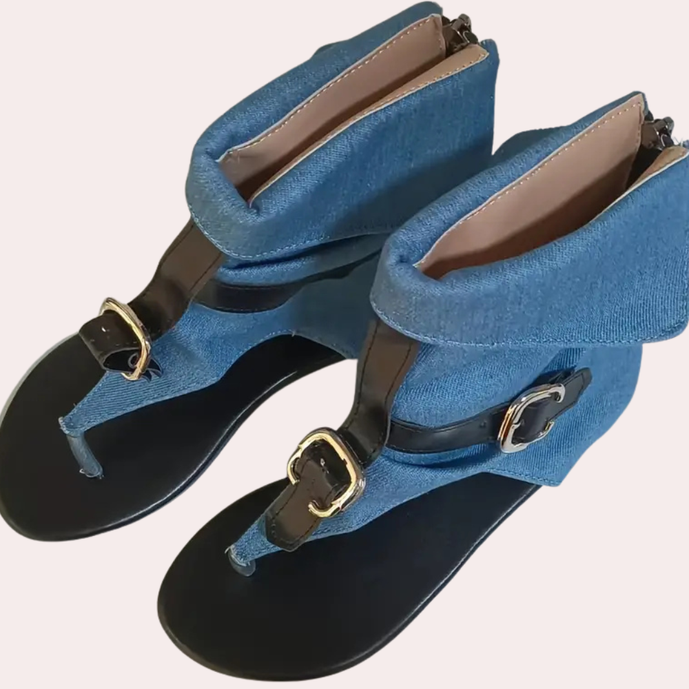Trendy Denim Sandals for Women - Nova-Black-3-State of Style