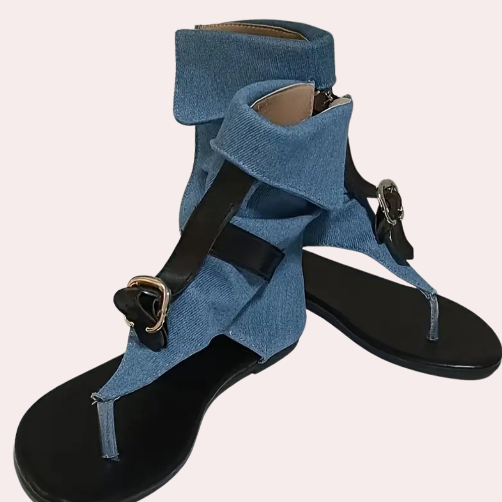 Trendy Denim Sandals for Women - Nova-Black-3-State of Style