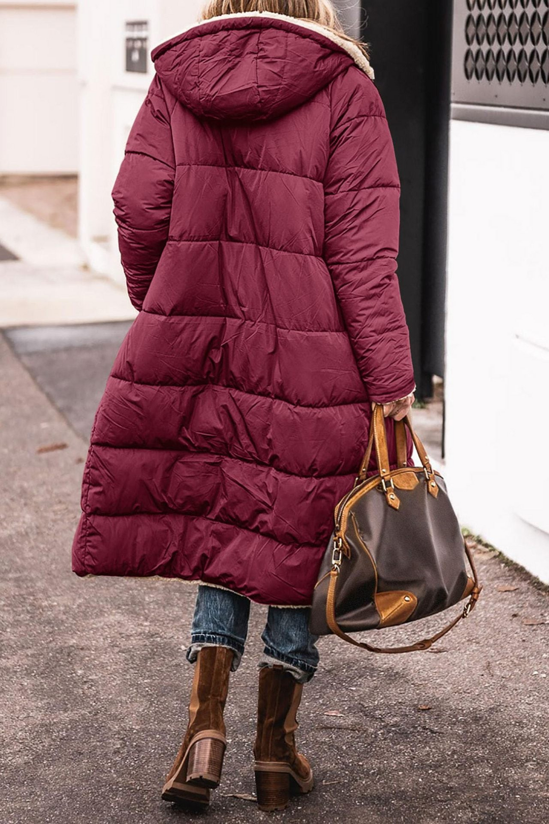 Trendy Double-Sided Ladies Winter Coat - Sofia-Brown-S-State of Style