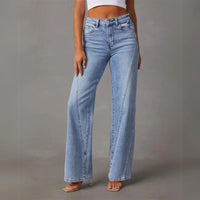 Trendy Flared Denim Jeans - Amarine-S-State of Style