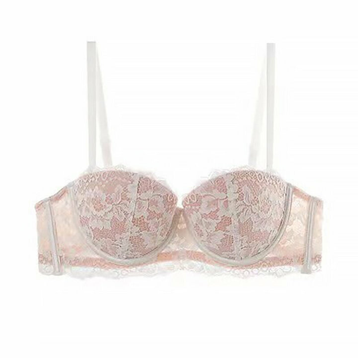Trendy Floral Lace Full-Figure Bra-White-8-A-State of Style
