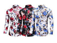 Trendy Floral Print Shirt – Finn-Red-XS-State of Style