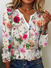 Trendy Floral Sweater - Lana-S-State of Style