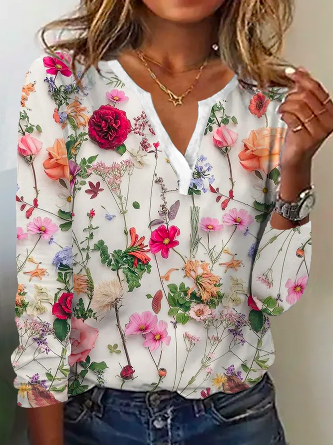 Trendy Flower Sweater - Lana-S-State of Style
