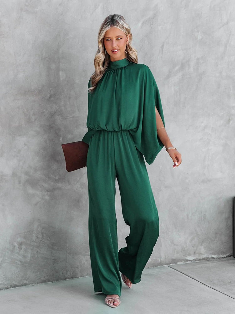 Trendy Green Jumpsuit - Chloe-S-State of Style