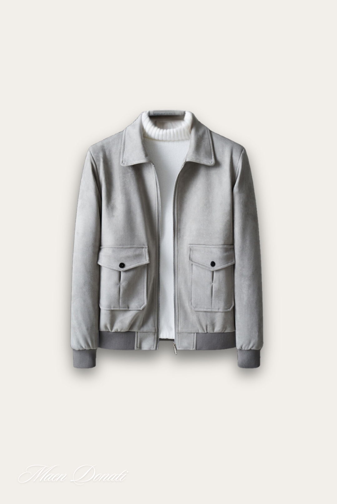 Trendy Grey Men's Jacket – Matteo-M-State of Style