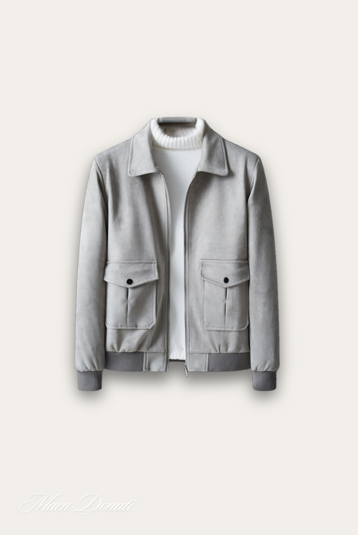 Trendy Grey Men's Jacket – Matteo-M-State of Style